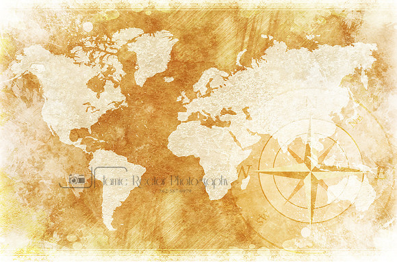 Rustic World Map
